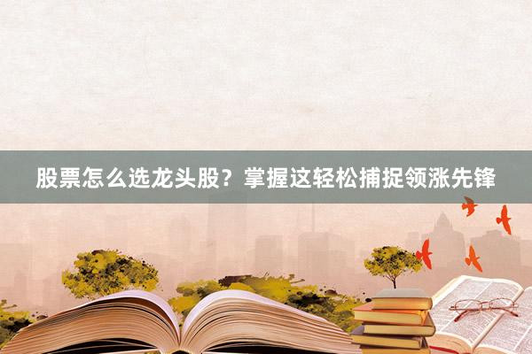 股票怎么选龙头股？掌握这轻松捕捉领涨先锋