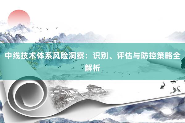 中线技术体系风险洞察：识别、评估与防控策略全解析
