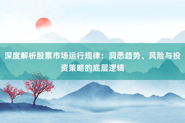 深度解析股票市场运行规律：洞悉趋势、风险与投资策略的底层逻辑